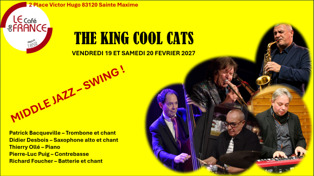 Concert Jazz avec THE KING COOL CATS au Jazz@Table du Café de France
